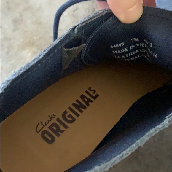 Clark’s blue suede wedge booties - Picture 5 of 5